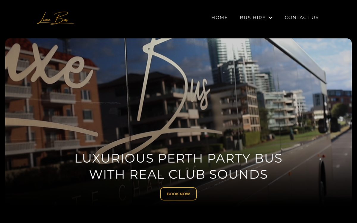 LuxeBus website